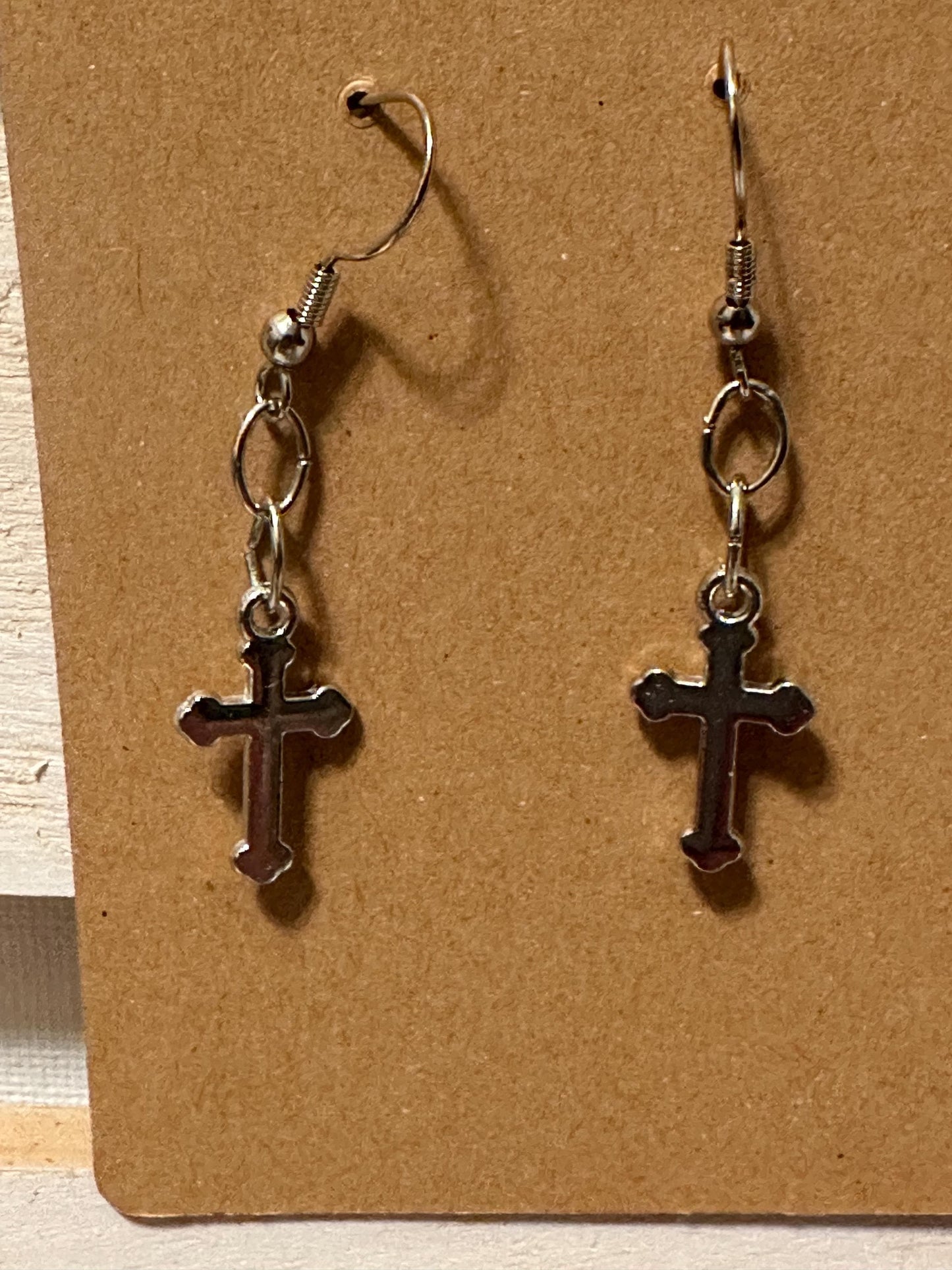 Dangle Cross Earrings