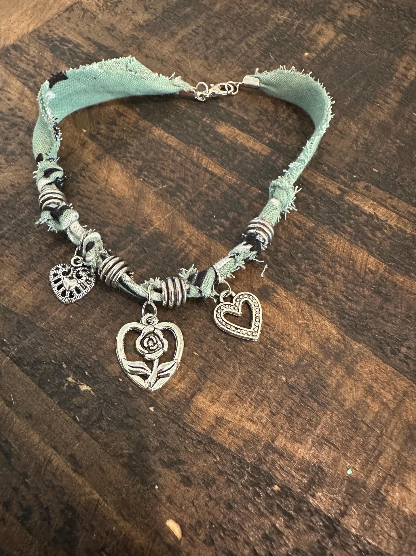 Silver Heart Charm Bracelet
