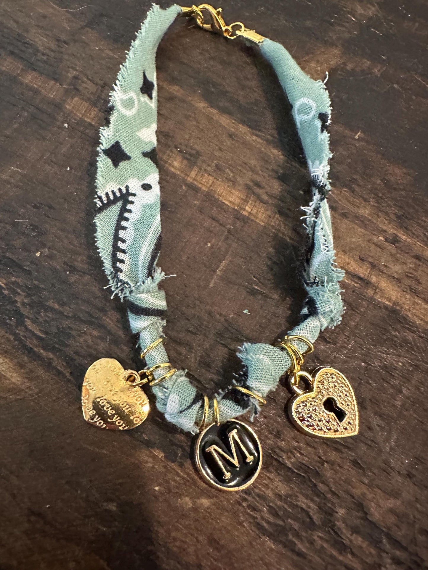 Initial Heart Charm Bracelet