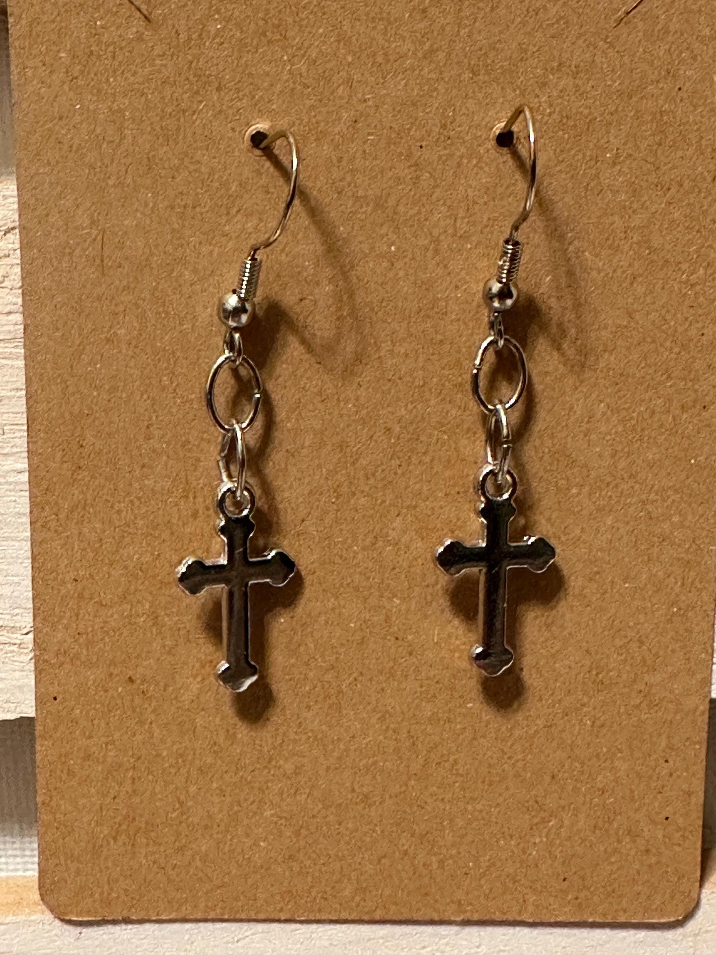 Dangle Cross Earrings